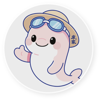 粉色海豚吉祥物